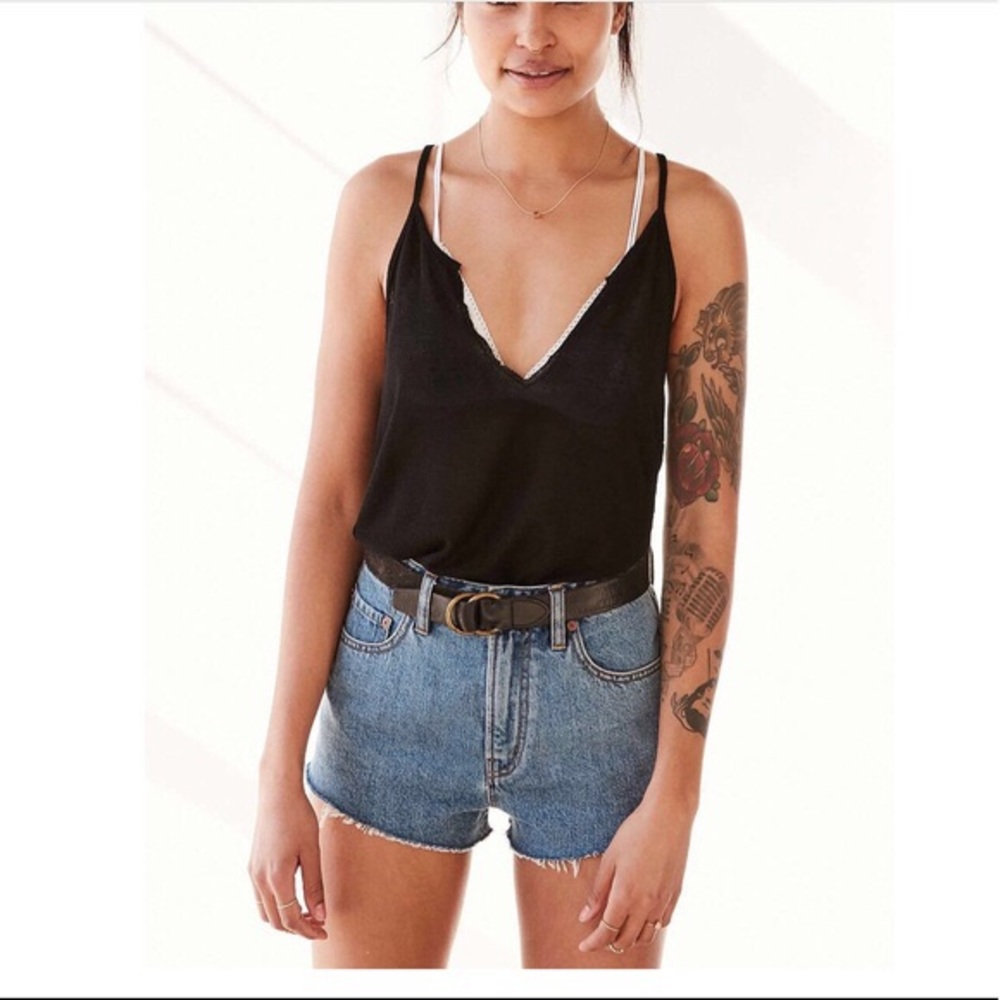 Raw Edge Cut Tank Top